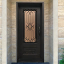 Legend Iron Doors Iron Entry Single Door with Kickplate