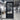 LID metal french glass door with kickplate and black color