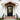 Black iron french single door with 6lits