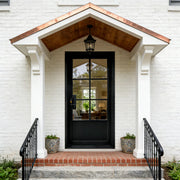 Thermal Break Iron Single French Door with Black Frame TF122