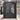 Custom wrought iron screen door with rainstorm glass