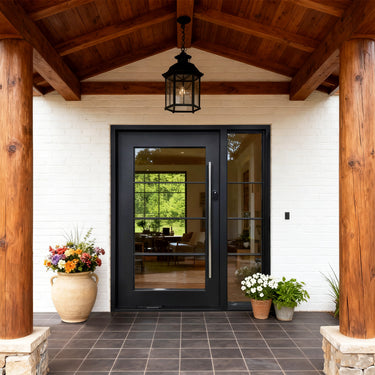 thermal-break-farmhouse-steel-pivot-door-grid-glass