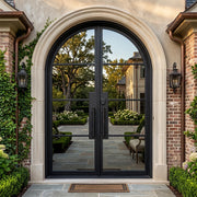 Modern Estate Thermal Break Round Top French Double Door TF131