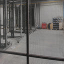 Round Top Iron Front Double Door with  screens details