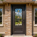 Legend Iron Doors Iron Entry single Door with clear glass